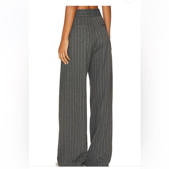 SMYTHE Gray Pinstripe Pants NWT - Picture 2 of 6